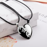 Collier pendentif chat pour couple et amitié