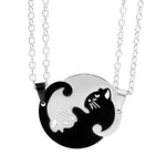 Collier pendentif chat pour couple et amitié